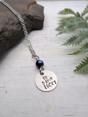 Dave Matthews Band So Damn Lucky Pendant Necklace